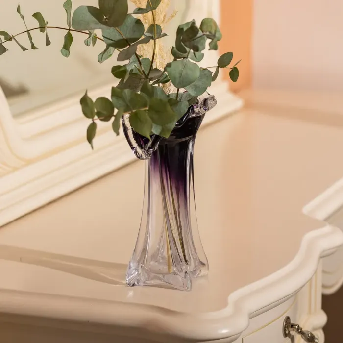 Ваза для квітів 22 см декоративна ваза для букета 200 мл Фіолетова (HP-9-8) - зображення 5