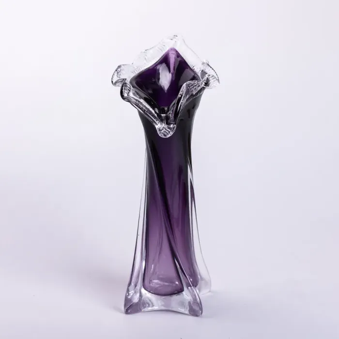 Ваза для квітів 31.5 см декоративна ваза для букета 300 мл Фіолетова (HP-9-7) - зображення 1