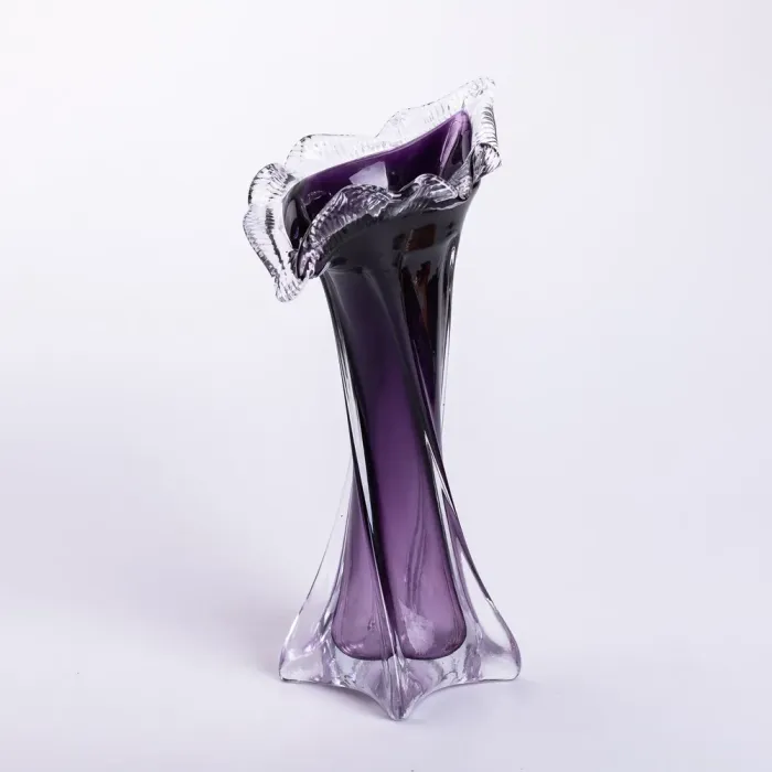 Ваза для квітів 31.5 см декоративна ваза для букета 300 мл Фіолетова (HP-9-7) - зображення 2