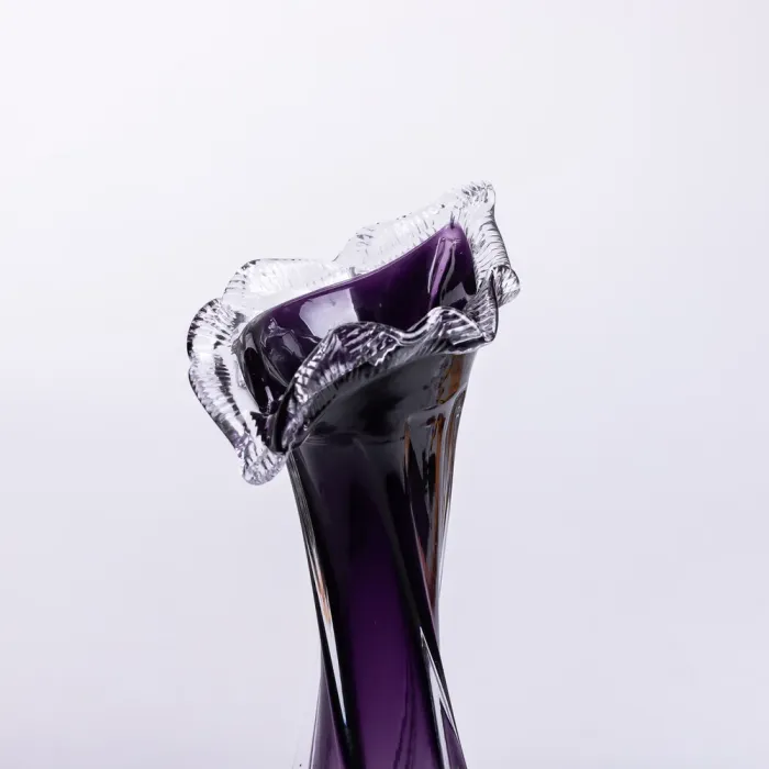 Ваза для квітів 31.5 см декоративна ваза для букета 300 мл Фіолетова (HP-9-7) - зображення 3