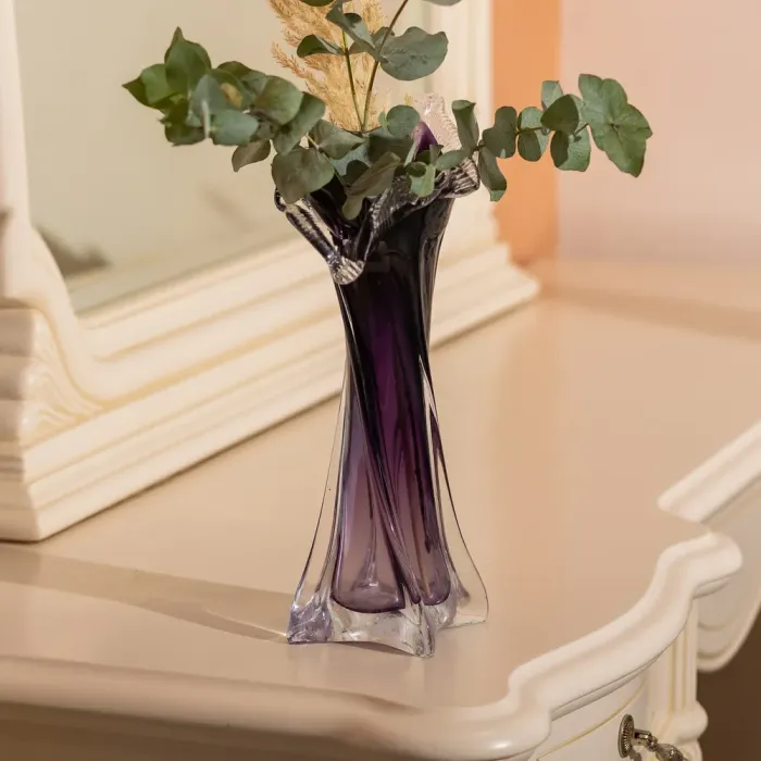 Ваза для квітів 31.5 см декоративна ваза для букета 300 мл Фіолетова (HP-9-7) - зображення 5