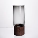 Ваза для квітів кругла скляна 25.5 (см) декоративна HP-19-162-2 (HP-19-162-2)