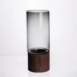 Ваза для квітів кругла скляна 25.5 (см) декоративна HP-19-162-2 (HP-19-162-2)