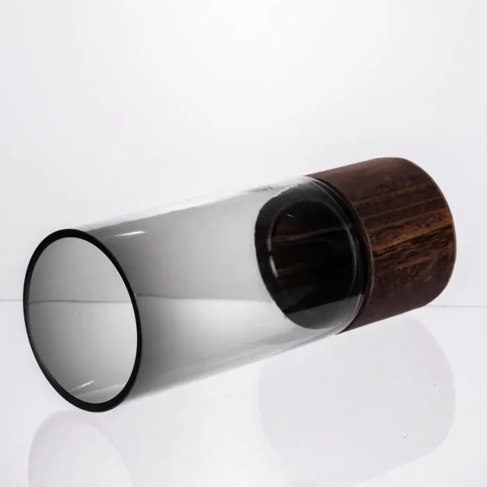 Ваза для квітів кругла скляна 25.5 (см) декоративна HP-19-162-2 (HP-19-162-2) - зображення 3