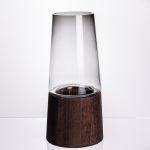 Ваза для квітів кругла скляна 29 (см) декоративна ваза 2 (л) із товстого скла HP-19-161-1 (HP-19-161-1)