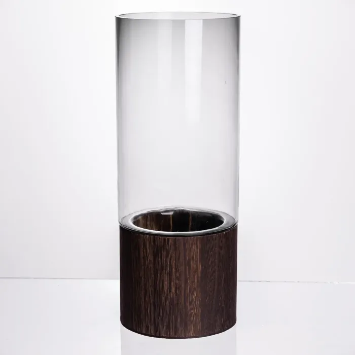 Ваза для квітів кругла скляна 30.5 (см) декоративна ваза 2.5 (л) із товстого скла HP-19-162-1 (HP-19-162-1) - зображення 1