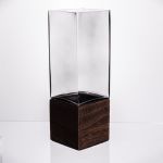 Ваза для квітів квадратна скляна 10×10×30 (см) декоративна HP-19-160-4 (HP-19-160-4)