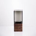 Ваза для квітів квадратна скляна 8×8×20 (см) декоративна HP-19-160-1 (HP-19-160-1)