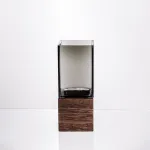 Ваза для квітів квадратна скляна 8×8×20 (см) декоративна HP-19-160-1 (HP-19-160-1)