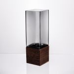 Ваза для квітів квадратная скляна 8×8×25 (см) декоративна ваза 900 (мл) із товстого скла HP-19-160-2 (HP-19-160-2)