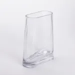 Ваза для квітів скляна 15х7х21 см прозора декоративна ваза 1.1 л прозора декоративна ваза 1.1 л (HP-10-7)
