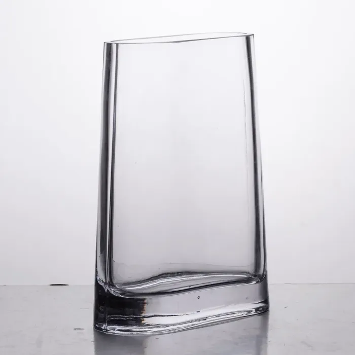 Ваза для квітів скляна 15х7х21 см прозора декоративна ваза 1.1 л прозора декоративна ваза 1.1 л (HP-10-7) - изображение 3