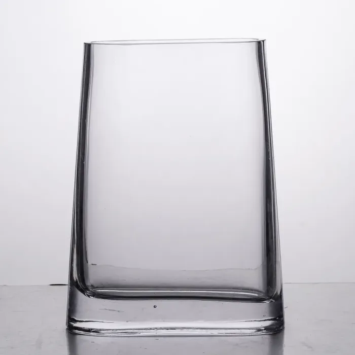 Ваза для квітів скляна 15х7х21 см прозора декоративна ваза 1.1 л прозора декоративна ваза 1.1 л (HP-10-7) - изображение 4