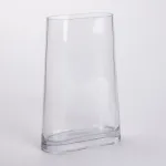 Ваза для квітів скляна 17.5х7х32.5 см прозора декоративна ваза 3.2 л (HP-10-6)