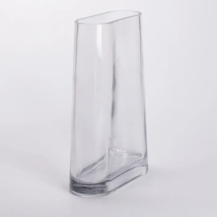 Ваза для квітів скляна 17.5х7х32.5 см прозора декоративна ваза 3.2 л (HP-10-6) - изображение 3