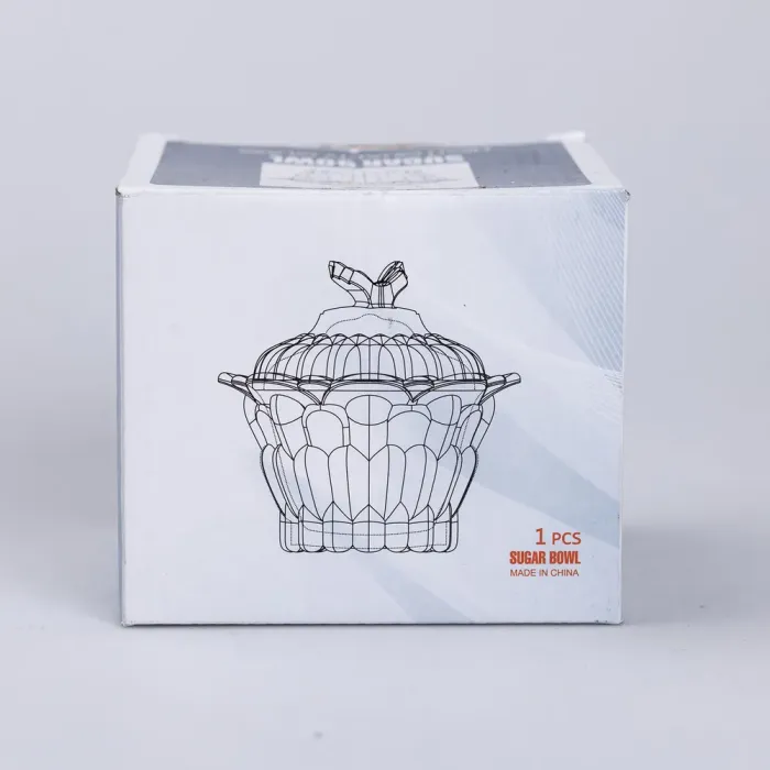 Цукерниця скляна Ø9 см цукерниця з кришкою прозора (HP-4-113) - изображение 5