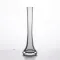 Ваза скляна декоративна з тонким горлечком 25 см прозора Сіра (HP-10-11)