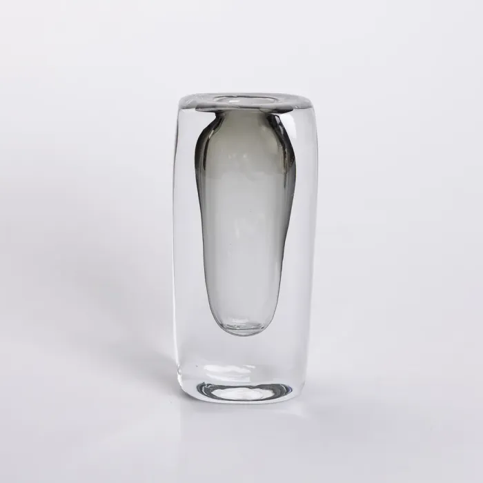 Ваза скляна прозора 8.3х6х18.5 см для квітів декоративна 150 мл (HP-10-17) - изображение 3