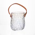 Ваза сумочка з ручкою 11.5×7.5×15 см декоративна Прозора HP-19-153-3 (HP-19-153-3)