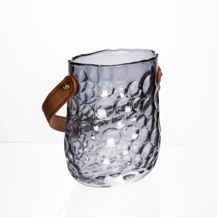 Ваза сумочка з ручкою 11,5×7,5×15 см 800 мл Сірий HP-19-153-2 (HP-19-153-2) - зображення 2