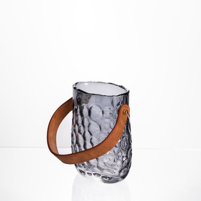 Ваза сумочка з ручкою 11,5×7,5×15 см 800 мл Сірий HP-19-153-2 (HP-19-153-2) - изображение 3