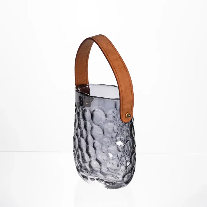 Ваза сумочка з ручкою 11,5×7,5×15 см 800 мл Сірий HP-19-153-2 (HP-19-153-2) - зображення 4