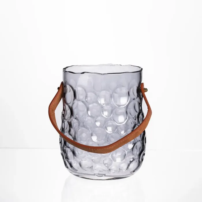 Ваза сумочка з ручкою 13×9.5×18 см декоративна Сірий HP-19-153-5 (HP-19-153-5) - зображення 3