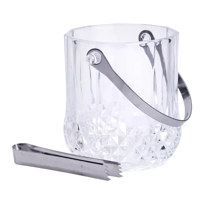 Відерце для льоду скляне 1.1 л з металевими щипцями HP-19-20 (HP-19-20) - изображение 1