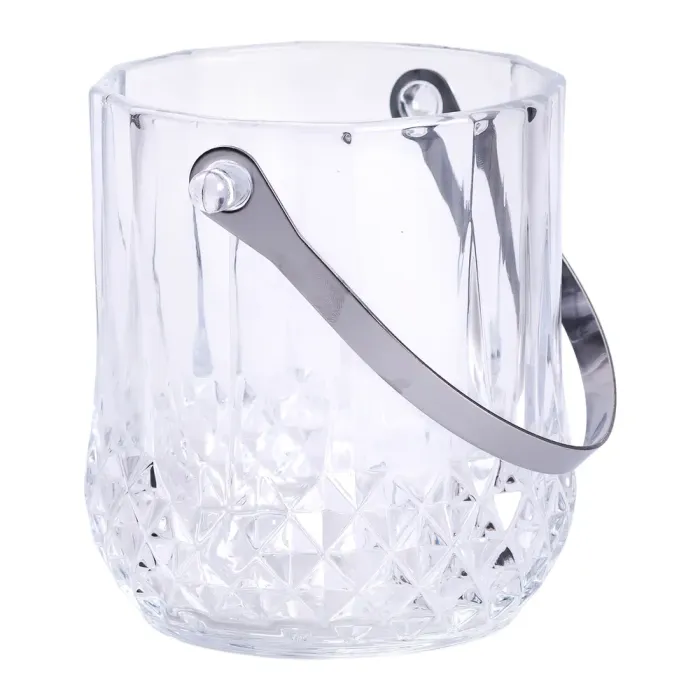 Відерце для льоду скляне 1.1 л з металевими щипцями HP-19-20 (HP-19-20) - изображение 5