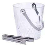 Відерце для льоду скляне 1 л з металевими щипцями відро під лід HP-19-21GLASS (HP-19-21GLASS)