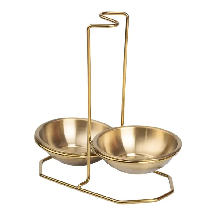 Вертикальная подставка для половника или ложек 2012.519.5 см на 2 сек. Золото (HP-19-14) - изображение 1