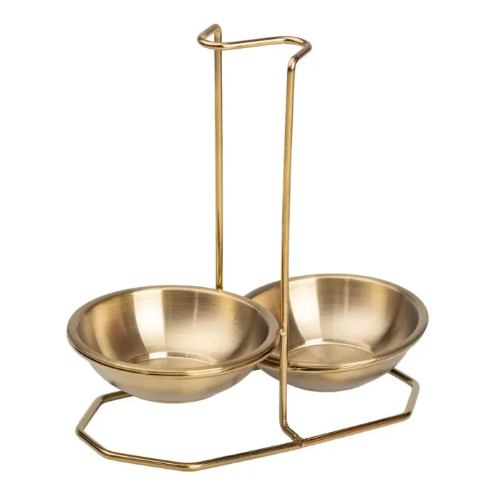 Вертикальная подставка для половника или ложек 2012.519.5 см на 2 сек. Золото (HP-19-14) - изображение 2