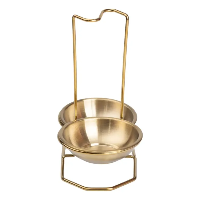 Вертикальная подставка для половника или ложек 2012.519.5 см на 2 сек. Золото (HP-19-14) - изображение 4