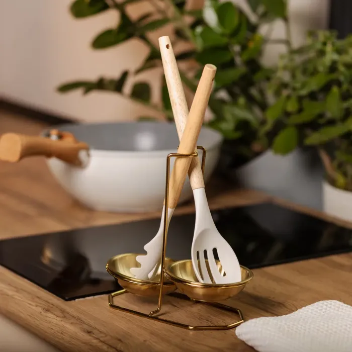 Вертикальная подставка для половника или ложек 2012.519.5 см на 2 сек. Золото (HP-19-14) - изображение 8