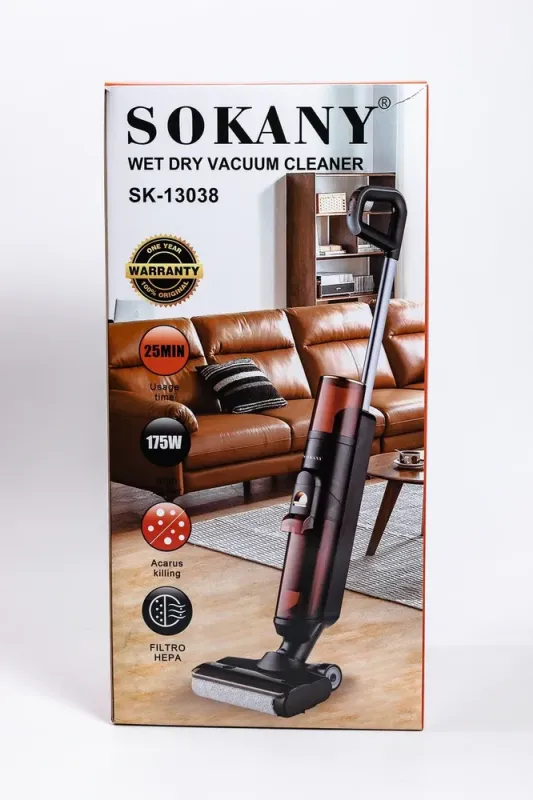 Вертикальний миючий пилосос швабра Sokany бездротовий (SK-13038) - зображення 8
