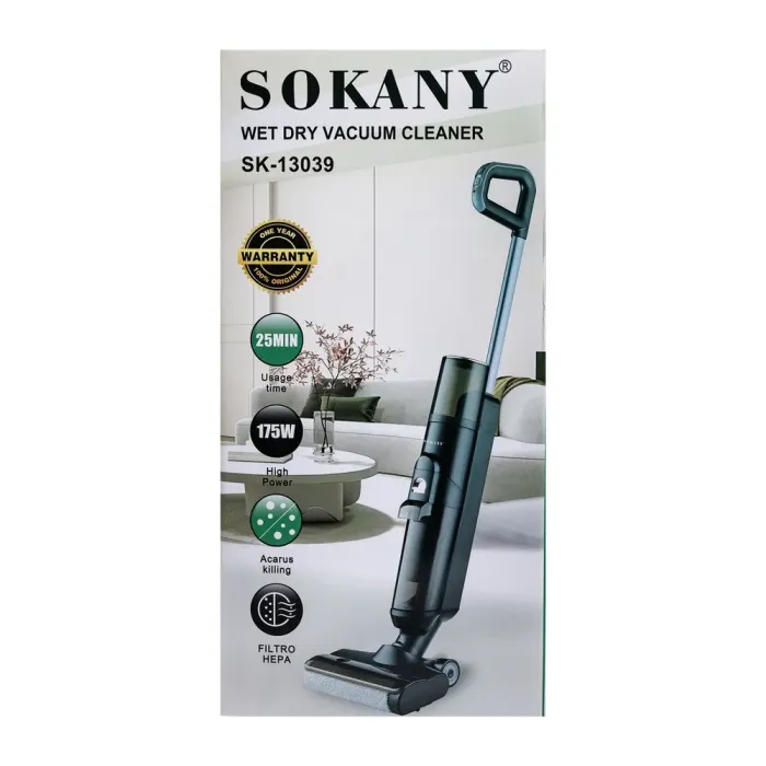 Вертикальний пилосос миючий 175 Вт Sokany акумуляторний для сухого та вологого прибирання (SK-13039) - зображення 20