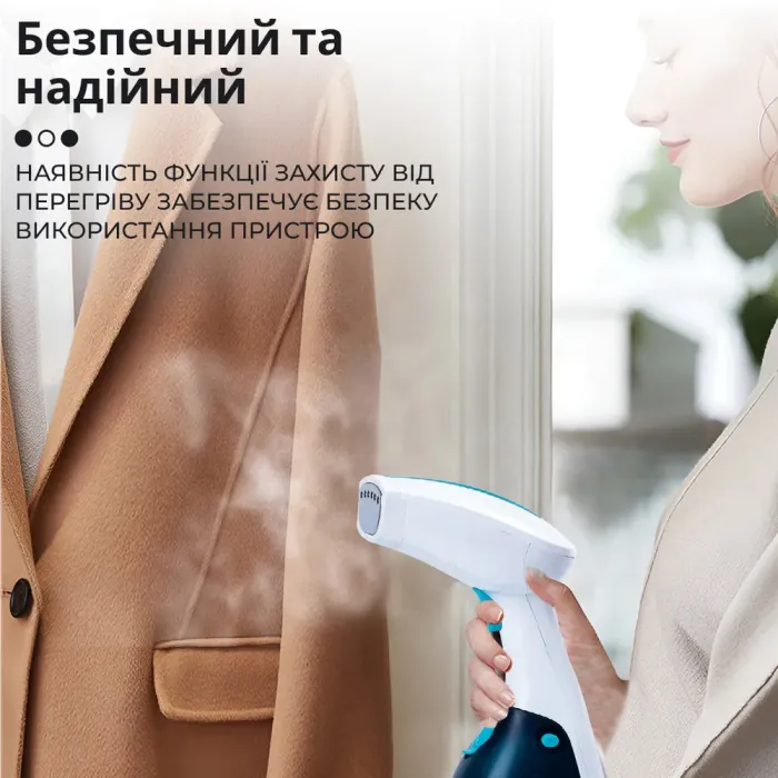 Ручний відпарювач для одягу SOKANY  250 мл  Блакитний Lugi AJ2205BL (AJ2205BL) - изображение 4