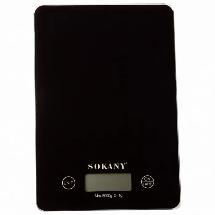 Кухонні ваги до 5 кг електронні точні ваги настільна чаша без батарейок для Sokany (SK-19027B) - зображення 1