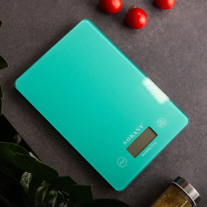 Кухонні ваги до 5 кг електронні точні ваги настільна чаша без батарейок для Sokany (SK-19027M) - зображення 4