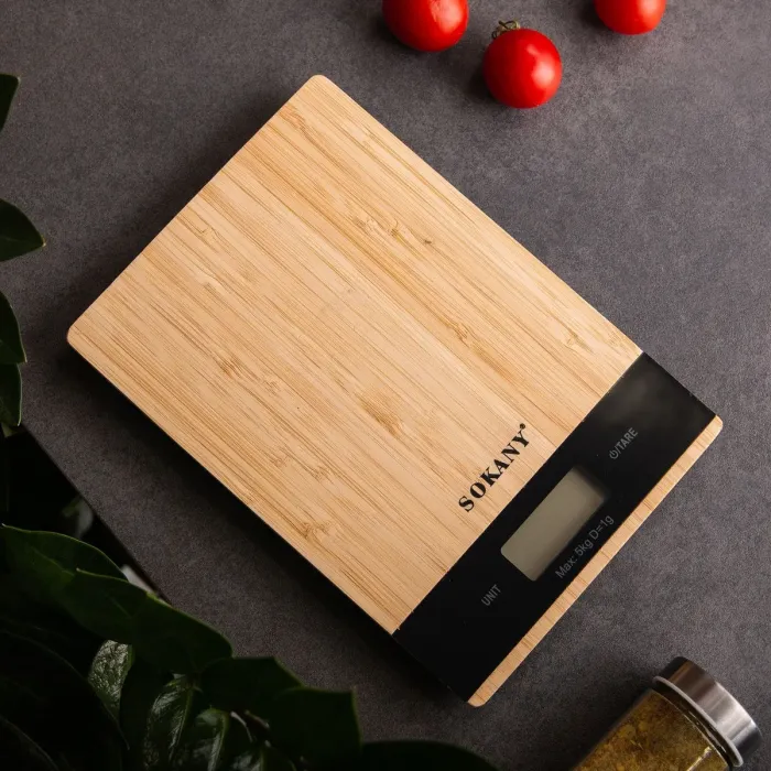 Кухонні ваги до 5 кг електронні точні ваги настільна чаша без батарейок для Sokany (SK-19025) - зображення 4