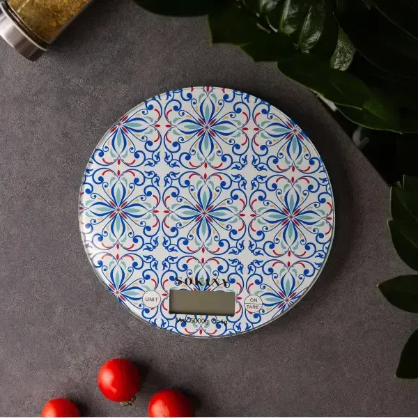 Кухонні ваги до 5 кг електронні на батарейках Синій SK-19023BL (SK-19023BL) - зображення 3