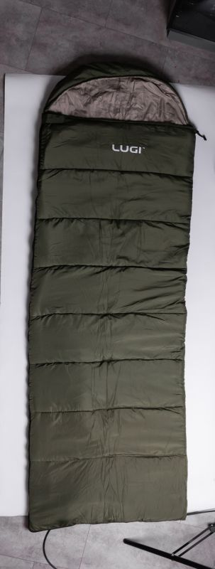 Всесезонний спальний мішок-ковдра з капюшоном 210х70 см Хакі LU-010 (LU-010) - изображение 2