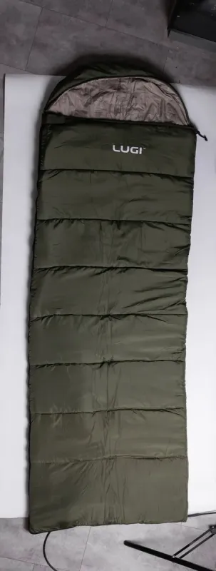 Всесезонний спальний мішок-ковдра з капюшоном 210х70 см Хакі LU-010 (LU-010) - зображення 2