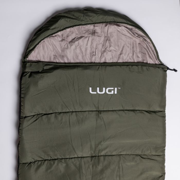 Всесезонний спальний мішок-ковдра з капюшоном 210х70 см Хакі LU-010 (LU-010) - изображение 6