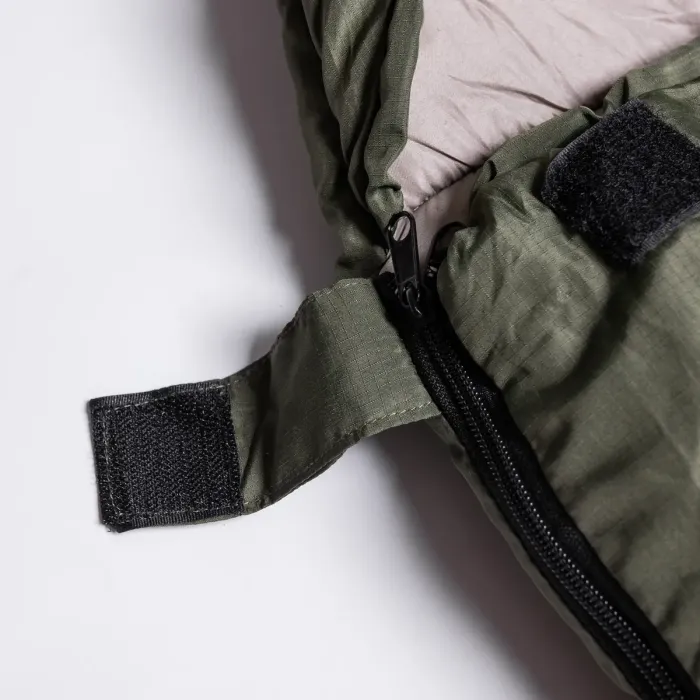Всесезонний спальний мішок-ковдра з капюшоном 210х70 см Хакі LU-010 (LU-010) - зображення 8
