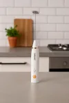 Вспениватель молока ручной 20 Вт USB 2 насадки 3 скорости капучинатор аккумуляторный взбиватель венчик для молока Белый (SK1772W)