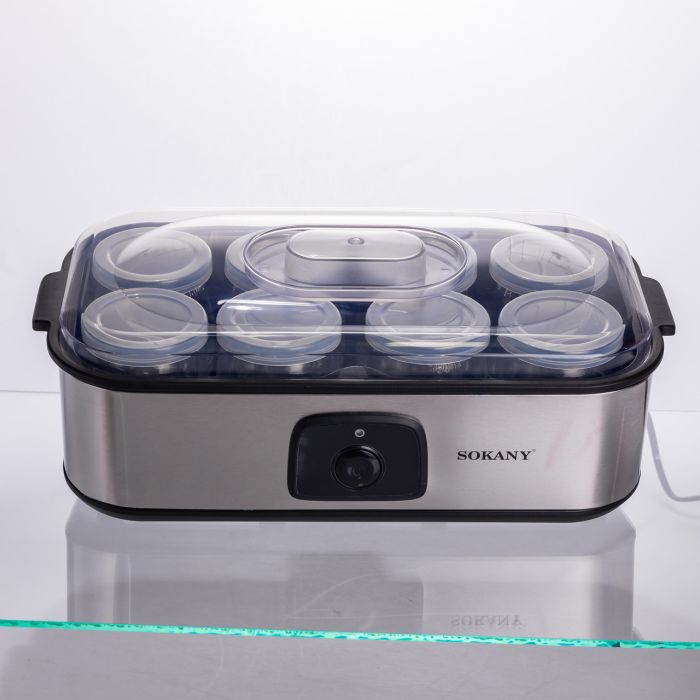 Йогуртниця електрична на 8 баночок по 180 (мл) 20 Вт SK-08109 (SK-08109) - изображение 1