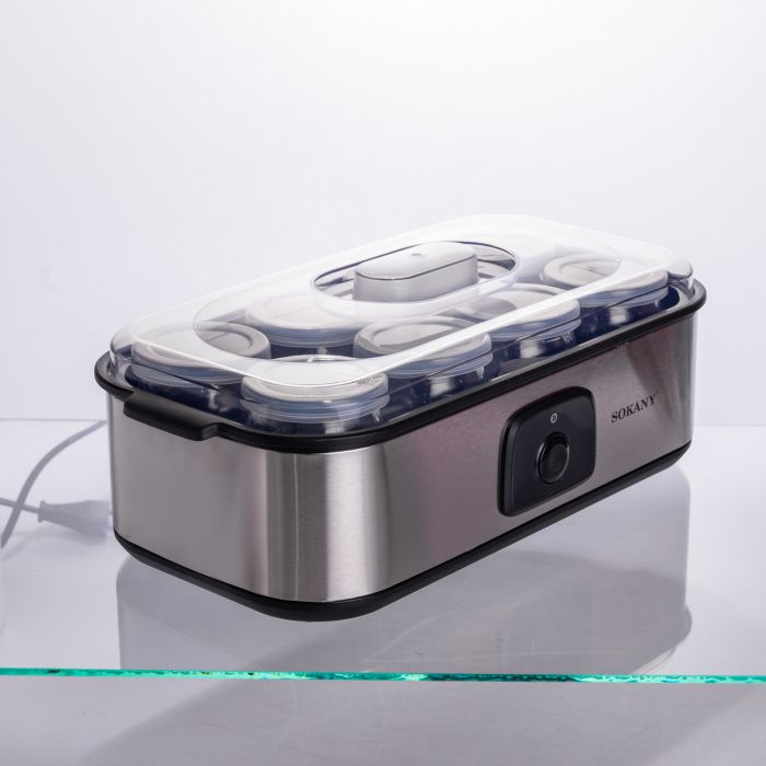 Йогуртниця електрична на 8 баночок по 180 (мл) 20 Вт SK-08109 (SK-08109) - изображение 2