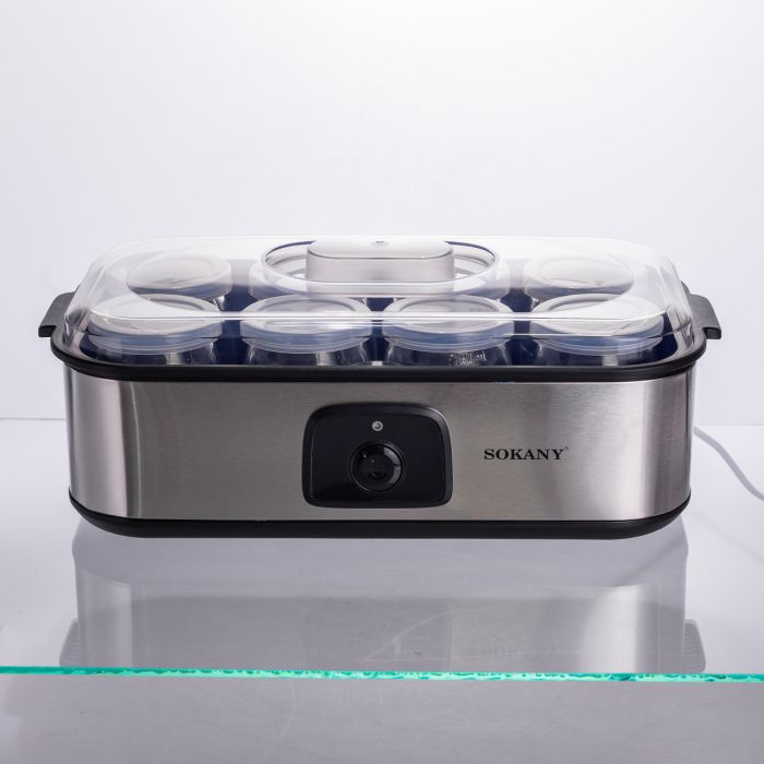 Йогуртниця електрична на 8 баночок по 180 (мл) 20 Вт SK-08109 (SK-08109) - изображение 4