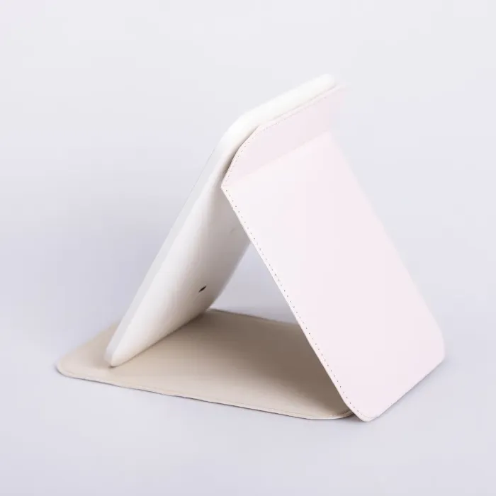 Дзеркало з лед підсвічуванням настільне складне 19.5х13.5 см косметичне для макіяжу Біле (HP-10-8AP) - изображение 4